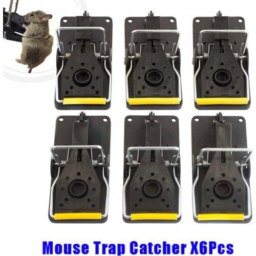 6pcs Mouse Catcher Set Plastic Alloy Mice Rat Trap Reusable Rodent Snap Traps Клетка Для Крысы Rat Trap