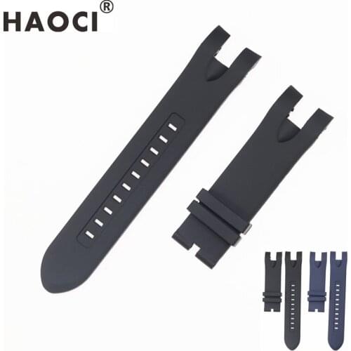 Accessories 26mm silicone watch strap for Reserve 50mm black blue watchband bracelet belt comfortable and waterproof