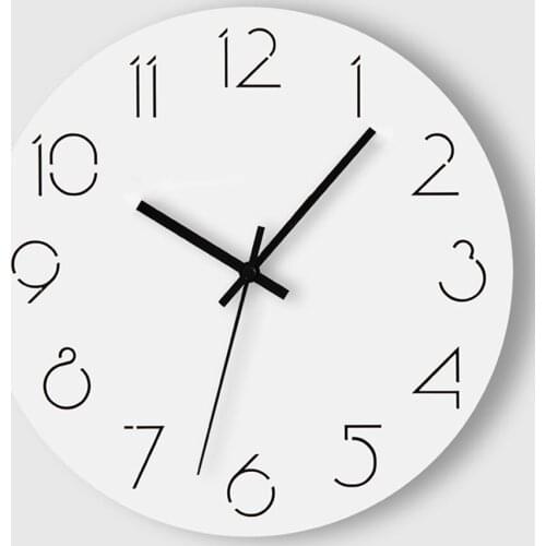 Antique Wooden Wall Clock Modern Design Digital Wall Clock Kitchen Vintage Shabby Chic Retro Watch Home Farmhouse Decor Silent 4