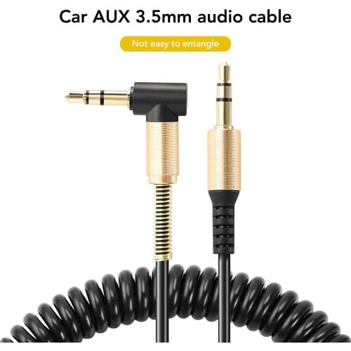 3.5mm Audio Cable Aux Cable Spring Headphone Code For Mercedes Benz W211 W203 W204 W210 W124 AMG W202 CLA GL W212 W220 W205