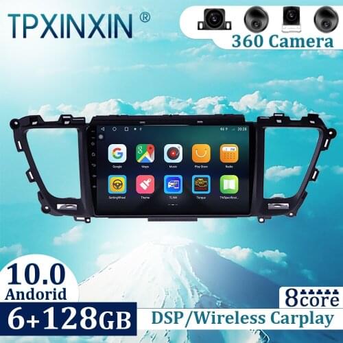 6+128GB For Kia Carnival 2015-2019 Android10 Carplay Radio Player Car GPS Navigation Head Unit Car Radio with Screen