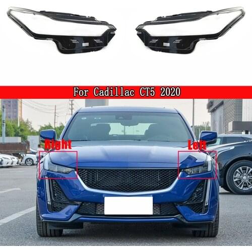 Car Headlight Cover Lens Glass Shell Front Headlamp Transparent Lampshade Auto Light Lamp For Cadillac CT5 2020