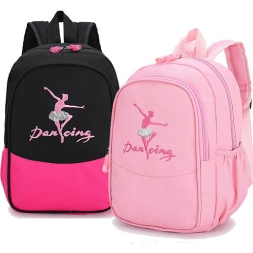 Children Ballet Dance Backpack Embroidered Ballerina School Bags For Girl Large Capacity Lovely Princess Package High Quality