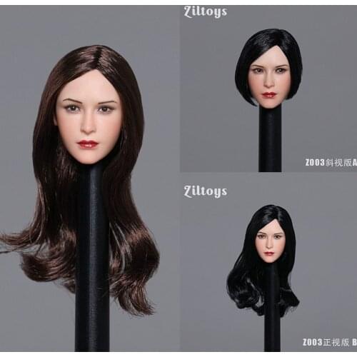 Ziltoys Z003 1/6 Ada Wong Normale Eyes Squint Eyes Head Sculpt Carving Model Fit 12 inch Female Soldier Action Figure Body