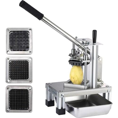 French Fry Cutter Potato Vegetable Slicer Chopper Dicer with Blade Use Home Potato Slicer Cucumber Manual Cutting Machine