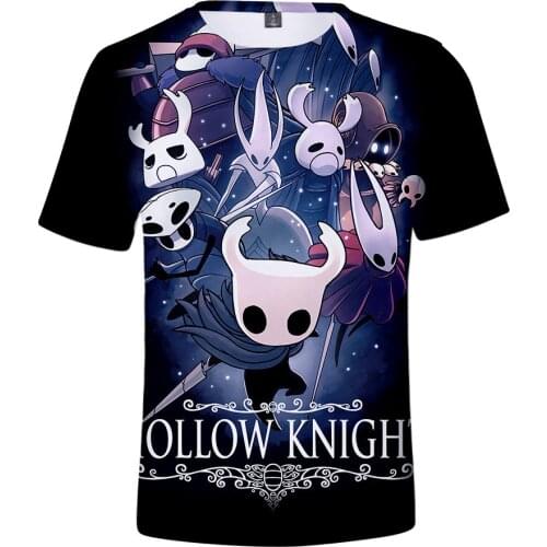 Hollow Knight 3D t shirt Men/Women Fashion New summer Popular Personality Anime t-shirt Harajuku Hollow Knight Mens tshirt Tee