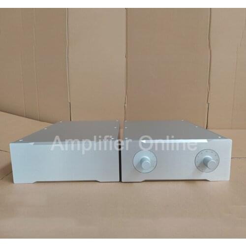 1PCS Silver Aluminum Amplifier Chassis Box Pre Power Amplifier Case All Aluminum Amplifier Enclosure AP52