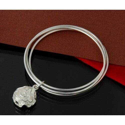Hot fashion brand charm jewelry chain bracelet S925 Silver color bracelets, brand new B0087