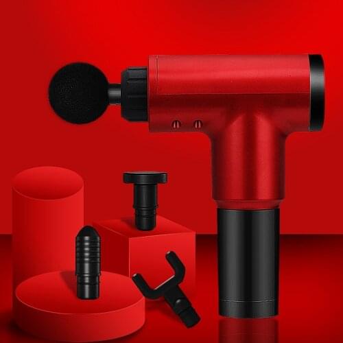 Muscle Deep Massage Fascia Gun Massager 6 Speed Body Slimming Percussive Vibration Back Neck Pain Relief Therapy Relax Fitness