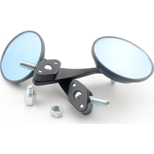 Mooreaxe Universal Round 8 & 10 mm Adapter Rearview Motorbike Cafe Racer Chopper Cruiser Motorcycle Folding Side Mirrors