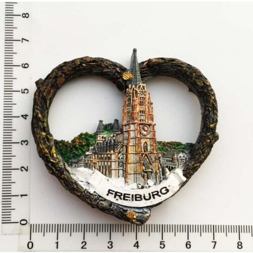 German Black Forest Capital Freiburg Minster Main Church Tourist Souvenir Magnetic Fridge Magnet