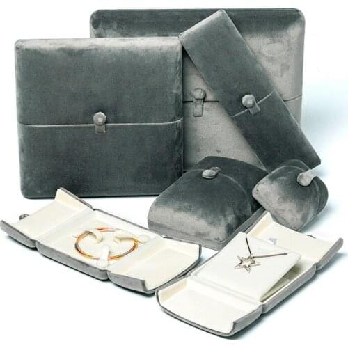 NEW Fashion necklace ring storage box large capacity simple earrings finishing box household jewelry