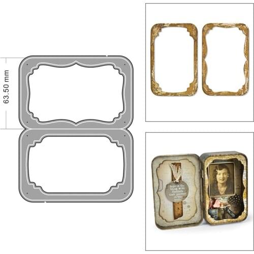 2020 New Border Frame Metal Cutting Dies and Photo Album Edge Die Cut Scrapbooking For Crafts Card Paper Making No Stamps Sets