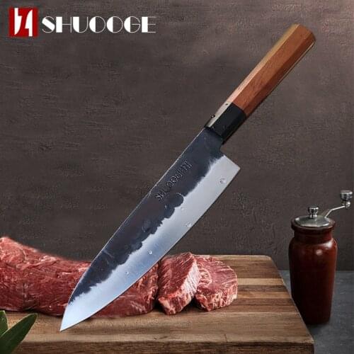 NEW 2020 Japanese Kitchen Knives Handmade Kiritsuke Knife Chef Cooking Tools Wood Handle High Quality Eco Friendly Products