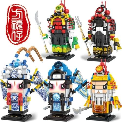 New Chinese Anime Figures Blocks for Kids Boys Xmas Gift Juguetes Compatible City Friends Bricks Chinese Ancient Action Figures