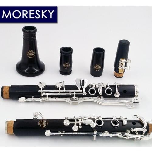 Oehler System clarinet G Tune Ebony clarinet Silver plated keys MORESKY M201