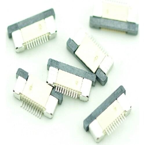 50PCS/Lot FFC/FPC Flat Cable Connector 0.5mm 10Pin 10P Up Link socket