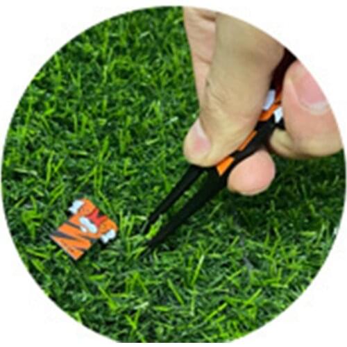 Golf course repairer,durable scratch-resistant zinc alloy, cartoon tiger pattern, golf turf repair tool, golf sports accessories