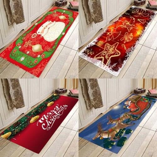 Christmas mat ,Christmas holiday mat, Christmas party mat, home flannel Anti-Slip absorbent soft mat