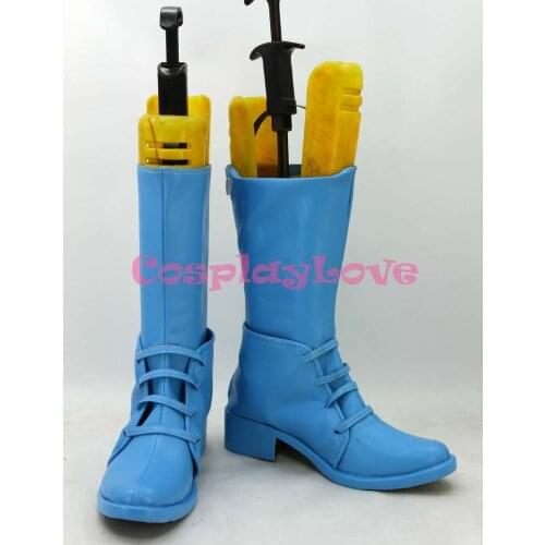 Newest Custom Made Japanese Jojo Bizzare Adventure Caesar Cosplay Shoes Long Boots For Christmas Halloween Festival