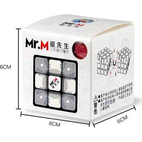 Shengshou 3x3 Magnetic Cube Mr.M 3x3x3 Magnetic Magic Cube 3Layers Speed Cube Professional Puzzle Toy For Children Kids Gift Toy
