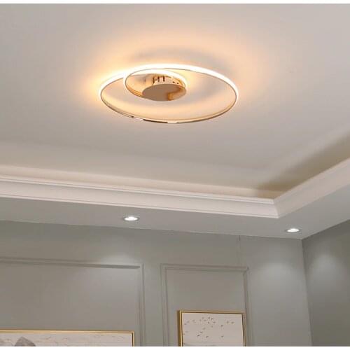 Modern Led Chandelier Lighting For Living Room Bedroom Chrome Gold Plating Aluminum Body Restaurant Kitchen Chandeliers 110-220V