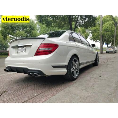 For Benz W204 Spoiler Fiber Car Rear Wing Spoiler For Benz W204 C180 C200 C260 C280 C300 C74 Spoiler 2010-2014