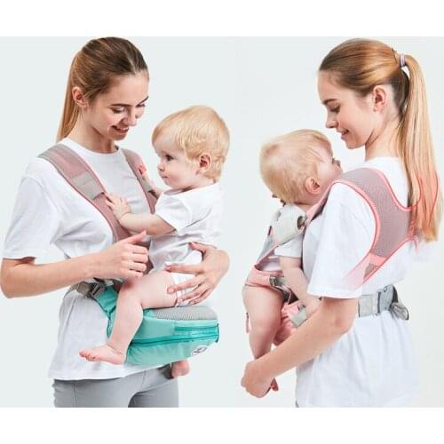 Kangaroo Waist Stool Cotton Baby Carrier Sling Wrap Newborn Shoulder Ergonomic Baby Carrier Backpack Porteo Baby Baby Bag BW50BY