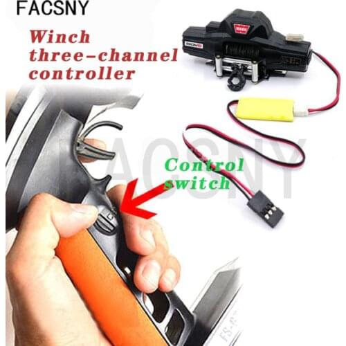 Winch Three Way Wireless Remote Control Receiver Speed Controller Three Channels For 1/10 RC Crawler Cars Tamiya Axial SCX10