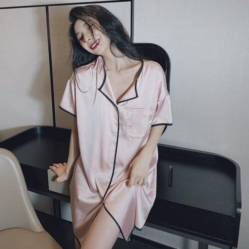 TufahaNightdress Womens Loose Casual Pajamas Shirt Sexy Nightgowns Sexy Sleepwear Women