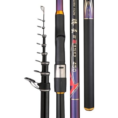 3# 3.6m 8.0m Rock Fishing Rod Super Light Long Section Big Ring Sea Fishing Olta Hand Pole Carbon Fiber Fishing Sticks