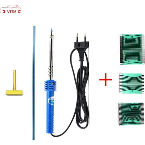 VSTM 3pcs/Set For MB W210 W202 W208 Cluster Ribbon Cable Dead Pixel LCD Repair + 1pc T-Tip Soldering Iron