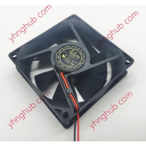 Yate Loon D80SM-12 DC 12V 0.14A 80x80x25mm 2-wire Server Cooling Fan