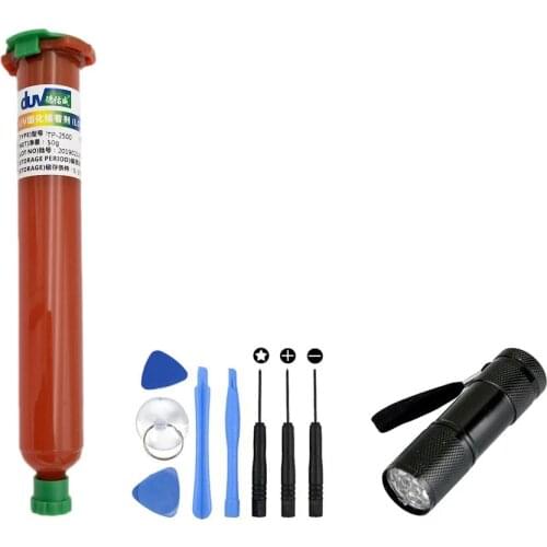 DUV Liquid Glue TP-2500 UV LOCA Glue Liquid Optical LCD Screen Adhesive Glue for iPhone Samsung Screen Repair Tools