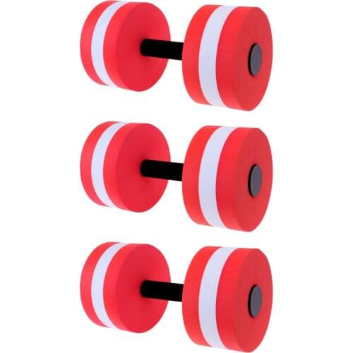3Pcs Water Dumbbell, Aquatic Hand Buoy, Aquatic Workout Barbells Foam Dumbell