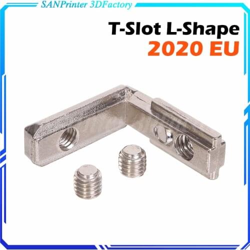 5/10/20pcs T-Slot L-Shape 2020 Aluminum Profile Internal Corner Joint Bracket Connector for 2020 Alu profile with m4 screw