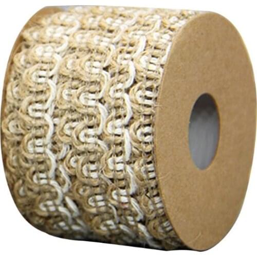 5m Hollow Natural Jute Twine Rope String Cord DIY Craft Burlap Wedding Scrapbook