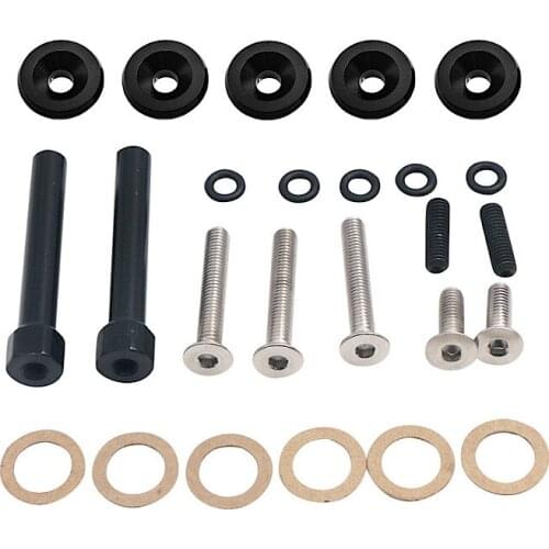 5Pcs JDM Car Hex Dowel Bolts Bumper Washer Concave Aluminum D series Engine Gasket Modification Multicolor Suitable for Honda