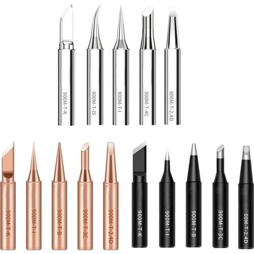 5PCS/Lot I/K/B/3C/2.4D Universal 936 937 938 For Soldering Station Solder Iron Welding Tip Head Top Sting Lead-free Tools