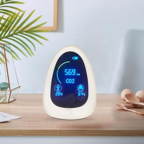 3 in 1 Air Quality Monitor Analyzer Carbon Dioxide Gas Detector Temperature Humidity Sensor Tester for Home Office