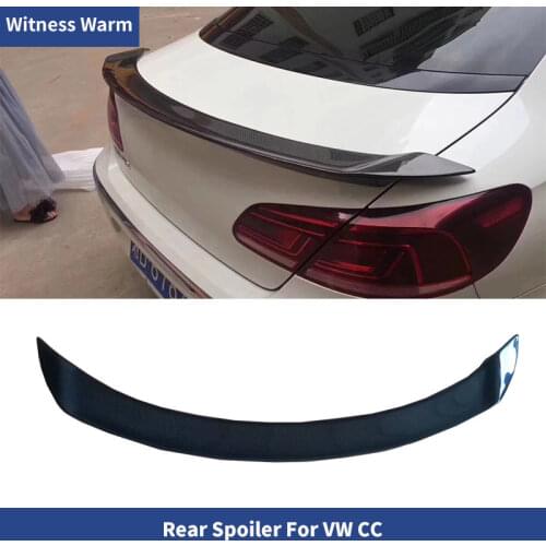 Carbon Fiber Car Rear Trunk Spoiler Boot Lip Wing for Volkswagen Car CC 2009-2018 car body kit