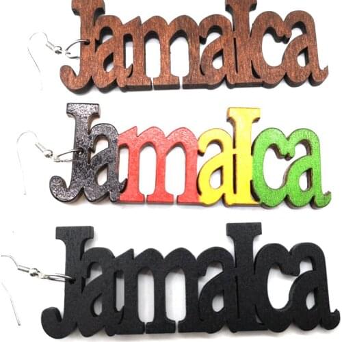 Jamaica Wooden Earrings