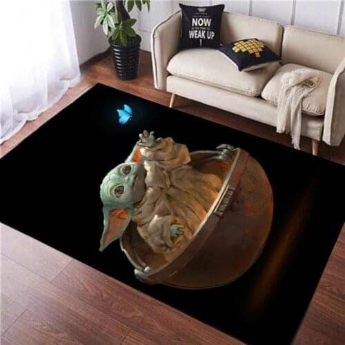 Disney Star Wars Yoda Baby Play Mat Anti Slip Mat Anime Stitch Printed Pattern Carpet Rug for Bathroom Children Boys Floor Pads