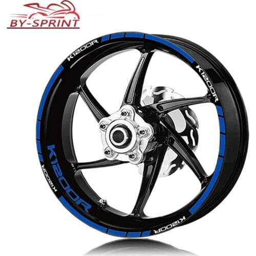 For BMW K1200R k 1200r K 1200 R Motorcycle Rim Wheel With Logo Stickers Tire Reflective Decoration Protection Decals Stickers
