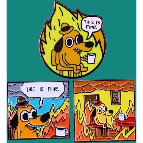 Cute Dog Enamel Pins Brooch Collecting Cartoon Lapel Badges Men Women Fashion Jewelry Gifts Adorn Backpack Collar