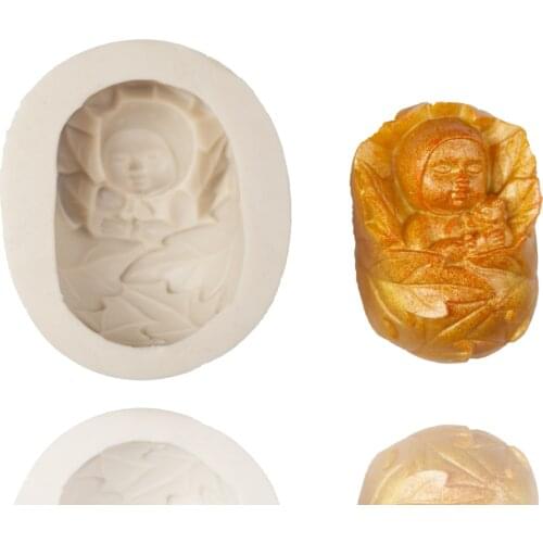 Candy Bar Baking Molds Sleeping Baby Bakery Accessories Silicone Molds Candle Molds Resin Biscuit Molds Cake Decoration Mould