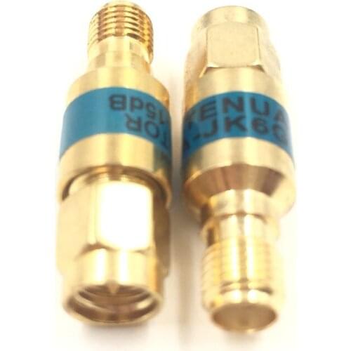 Hot Factory Direct Wholesale 1pce Attenuator 2W 2 Watts DC-3 Ghz 15dB SMA RF coaxial Power M jack F 50resistance gold
