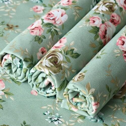 Canvas Fabric Thick Polyester Cotton Cloth Tablecloth Sofa Fabric printing Striped Curtain Pillow Cover Fabric DIY sewing fabric