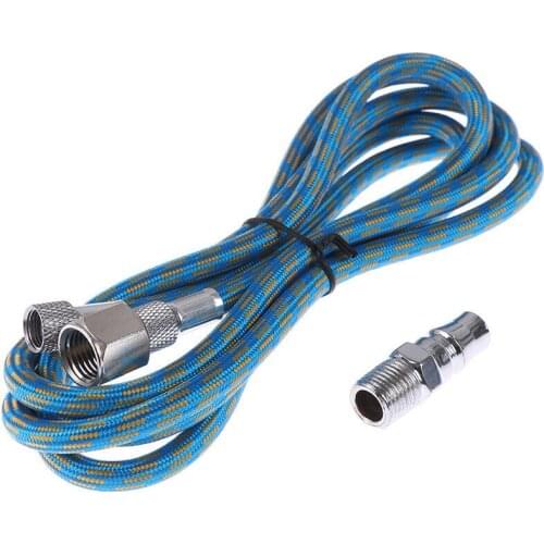 6FT(1.8m) Airbrush Air Hose Tool 1/8"-1/4" Adaptor Fitting Coupling Kit Spray Paint Gun Air Brush Kit Adapter