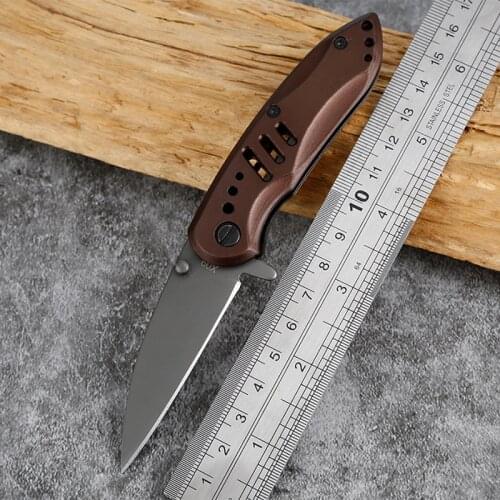 Mini Folding Knife a sharp 3CR13 Steel Small Pocket Knife Aluminum handle Outdoors Survival Knife EDC Tool